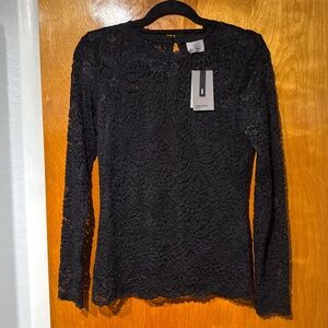 NWT Black lace Vera Moda top size M